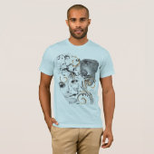 Cooler Hollywood-Stern-Vektor T-Shirt (Vorne ganz)