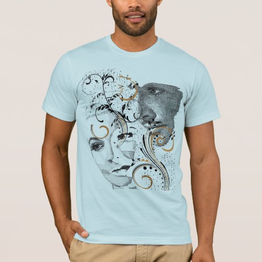 Cooler Hollywood-Stern-Vektor T-Shirt (Vorderseite)