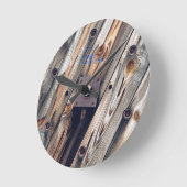 Cooler Holzdraht Runde Wanduhr (Winkel)