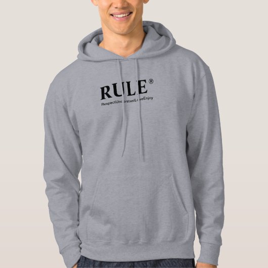 Cooler Hoodie mit einer Sondermeldung (Vorderseite)