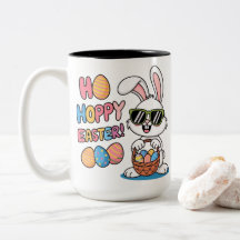 Cooler Hoppy Osterhase Sonnenbrille und Korb Kinde