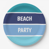 Cooler, horizontaler Streifen Pappteller (Vorderseite)