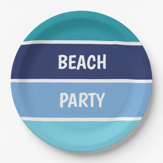 Cooler, horizontaler Streifen Pappteller (Vorderseite)