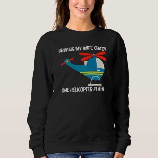 Cooler Hubschrauber für Männer Vater Flugzeug Luft Sweatshirt (Vorderseite)