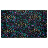 Cooler Hued Musiknoten-buntes schwarzes Gewebe Stoff (Fat Quarter (45,7 x 55,9 cm))