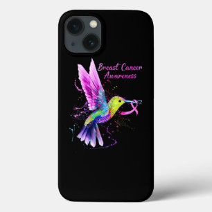 Cooler Hummingvogel mit rosa Ribbon Brustkrebs Case-Mate iPhone Hülle