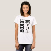 Cooler Hund Absolvent T-Shirt (Vorne ganz)