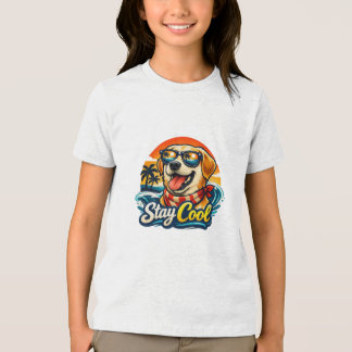 Cooler Hund bei Sonnenuntergang Tri-Blend Shirt