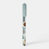 Cooler Hund in Preppy Winterkleid und Hut iPhone Hülle (Rechte Seite)