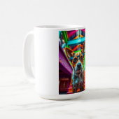 Cooler Hund mit Sonnenbrille Kaffeetasse (Vorderseite Links)
