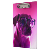 Cooler Hund mit Sonnenbrille Klemmbrett (Links)