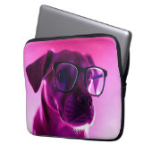 Cooler Hund mit Sonnenbrille Laptopschutzhülle (Vorderseite Links)