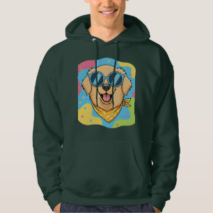 Cooler Hund mit Sonnenbrille Lustig Hoodie