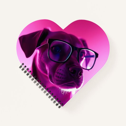 Cooler Hund mit Sonnenbrille Notizblock (Vorderseite)