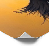 Cooler Hund mit Sonnenbrille Poster (Ecke)