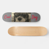 Cooler Hund mit Sonnenbrille Skateboard (Horizontal)