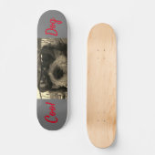 Cooler Hund mit Sonnenbrille Skateboard (Vorderseite)