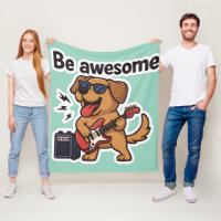 Cooler Hund Rocking Gitarre Sticker | Phantastisch