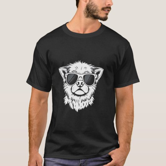 Cooler Hund T-Shirt (Vorderseite)
