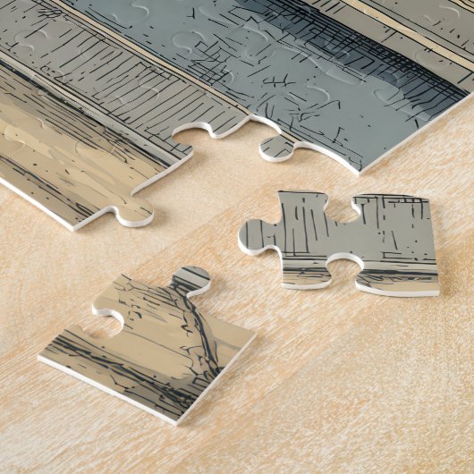 Cooler Hund und neugieriges Jigsaw Puzzle (Seite)