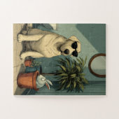 Cooler Hund und Sonnenfreunde Jigsaw Puzzle (Horizontal)