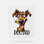 Cooler Hund Vater Wortart Acrylschild (Vorderseite)
