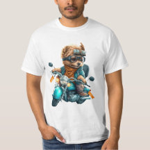 Cooler Hundbiker, niedlicher Yorkshire-Terrier-Hun
