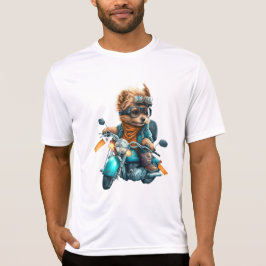 Cooler Hundbiker, niedlicher Yorkshire-Terrier-Hun T-Shirt