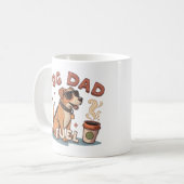 Cooler Hunde-Vater-Treibstoff-Kaffeetasse mit Sonn Kaffeetasse (Vorderseite Links)