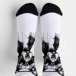 Cooler Hundekopfhörer Niedlich Haustiere Schwarzwe Socken