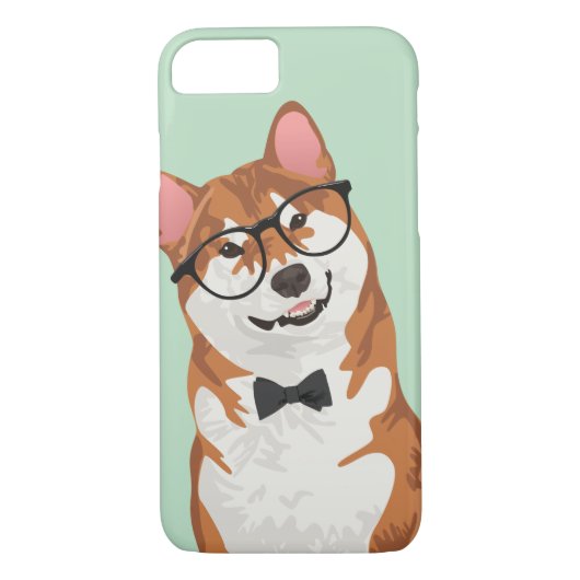 Cooler Hundetelefon-Kasten Hipster-Akitas Inu Case-Mate iPhone Hülle (Rückseite)