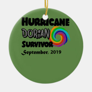 Cooler Hurrikan Dorian Survivor Art Keramik Ornament