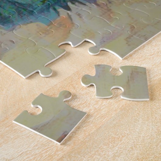 Cooler Husky Hund mit Sonnenbrille Jigsaw Puzzle (Seite)