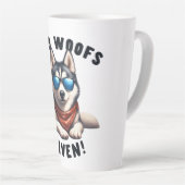 Cooler Husky-Hund Zero Bellt Nicht Milchtasse (Rechte Ecke)