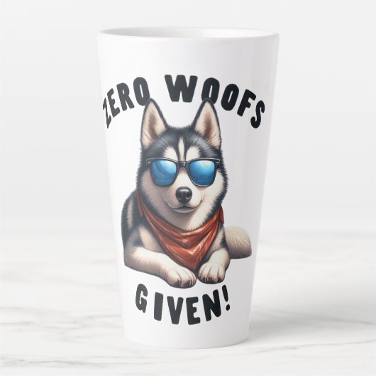 Cooler Husky-Hund Zero Bellt Nicht Milchtasse (Vorderseite)