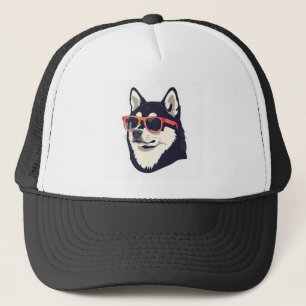 Cooler HuskyCustom-Schaumstoff-Truckerhut, Weiß un Truckerkappe