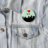 Cooler i-Liebe-Herz-New- Yorkentwurf Button (Beispiel)