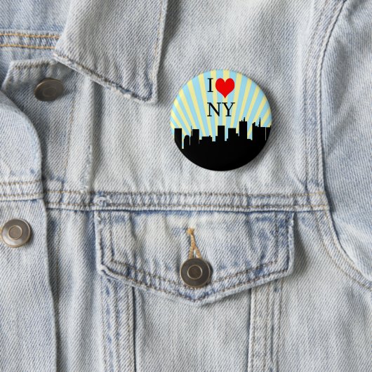 Cooler i-Liebe-Herz-New- Yorkentwurf Button (Beispiel)