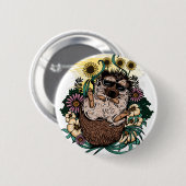 Cooler Igel Button (Vorne & Hinten)