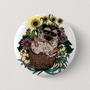 Cooler Igel Button