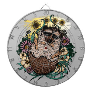 Cooler Igel Dartscheibe