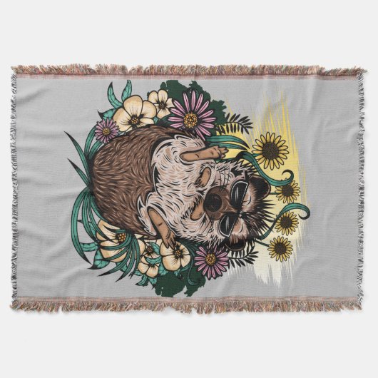 Cooler Igel Decke (Vorderseite)