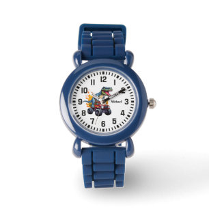 Cooler Individuelle Name Dinosaurier Reiten Monste Armbanduhr