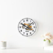Cooler Individuelle Name-Förderwagen Runde Wanduhr (Zuhause)