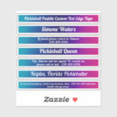 Cooler Individuelle Name für die  Pickleball-Schau Aufkleber (Blatt)