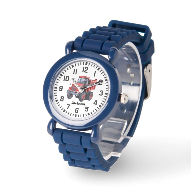 Cooler Individuelle Name Red Traktor Armbanduhr (Winkel)