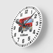 Cooler Individuelle Name Runde Wanduhr (Winkel)