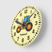 Cooler Individuelle Name Runde Wanduhr (Winkel)