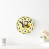 Cooler Individuelle Name Runde Wanduhr (Zuhause)