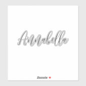 Cooler Individuelle Name-Script-Notebook Aufkleber (Blatt)